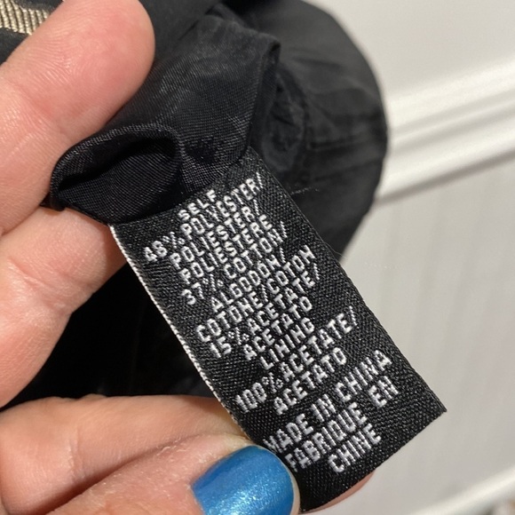 Tibi floral dress lined black metallic floral detail v neck pleated cocktail 4 - Picture 6 of 7